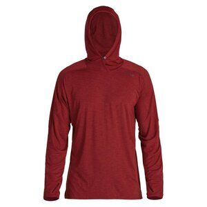 NRS Men's Size XXL Silk Weight UPF 50+ Long Sleeve Hoodie Vino Shirt NEW